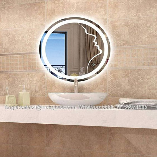 000Modern Designed LED Round Shape Bathroom Mirror