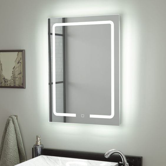 3D Rectangle Glass LED Mirror