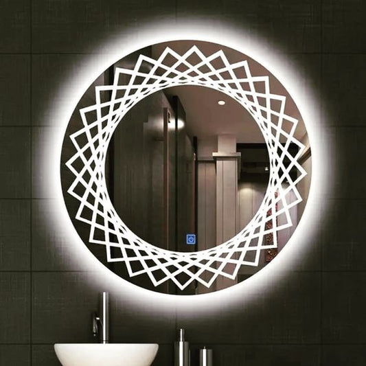 Laser Engraving LED Mirror