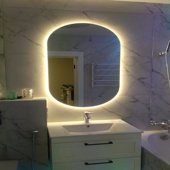 Oval Mirror with backlight