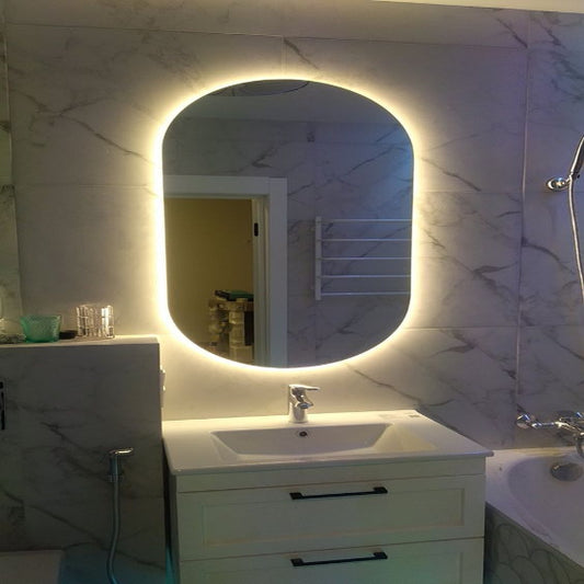 Oval Mirror with backlight