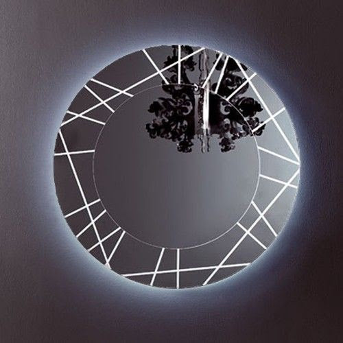 Zig Zag Light Pattern LED Mirror