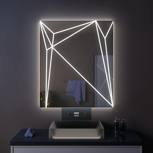 Unusual Pattern LED Mirror