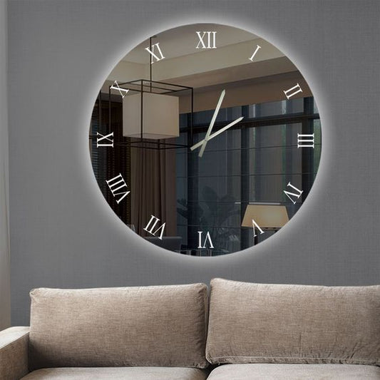 Illuminated Mirror Clock My Smart Mirror