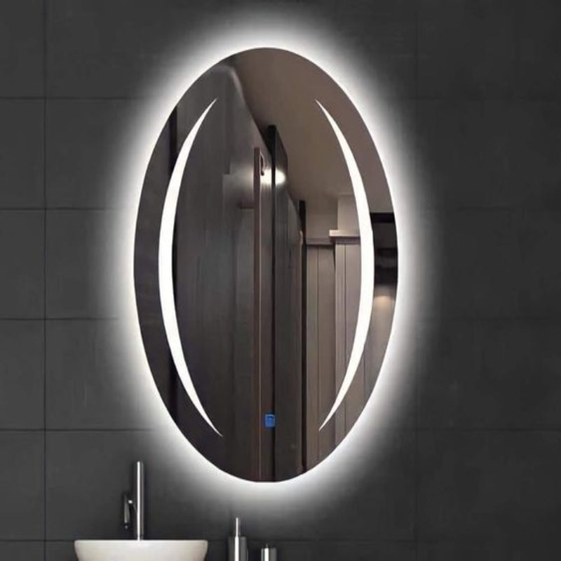 Two side curve round Led Mirror