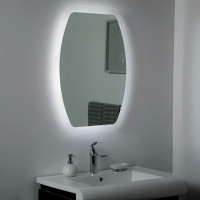 3D Modern Imported Touch Sensor Lexy LED Wall Mount Glass Mirror