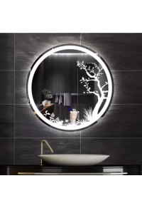 Corner Tree LED Bathroom Mirror