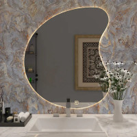 Designer Organic Shaped LED Bathroom Mirror