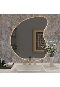 Designer Organic Shaped LED Bathroom Mirror