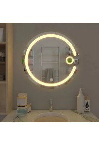 Illuminating Lunar LED Bathroom Mirror
