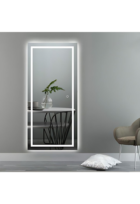 Led Mirror Bathroom Mirror with Lights Full Length Mirror 47.22 inch