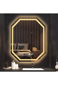 Modern Designed LED Hexagon Bathroom Mirror