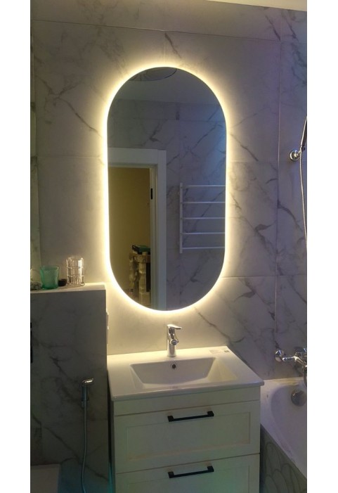 Oval Mirror with backlight