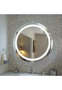 illuminated with LED round Shape Bathroom Mirror