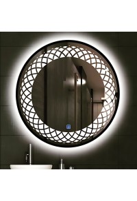 Luxury Lighted Round Shape LED Bathroom Mirror